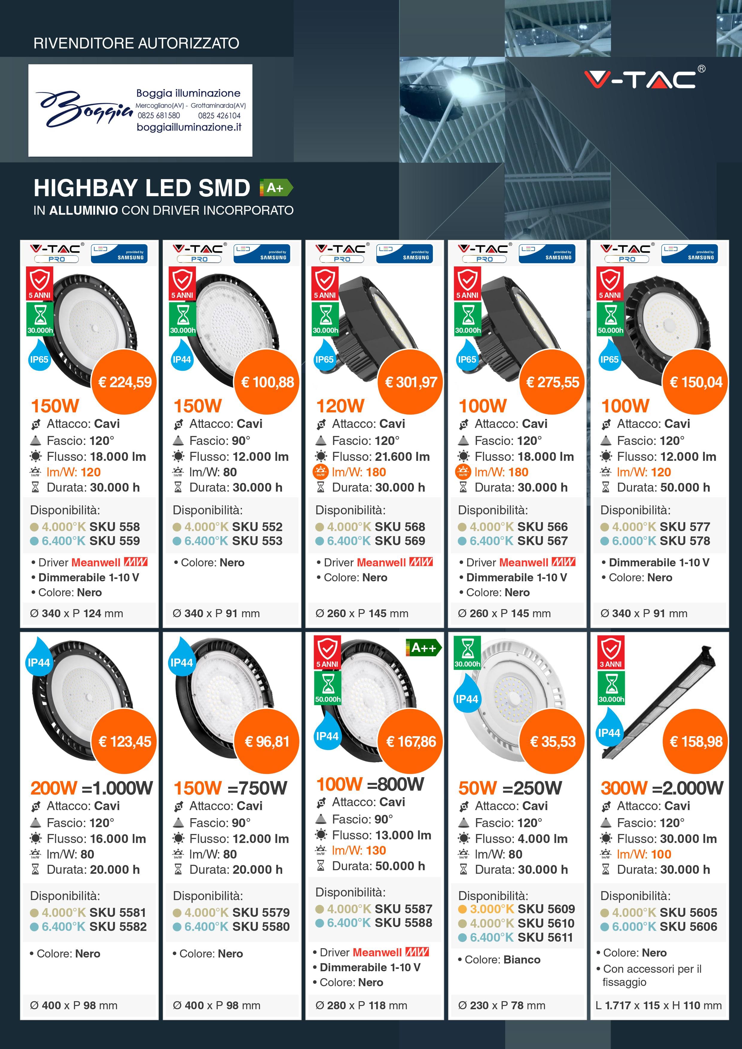 high bay led alluminio